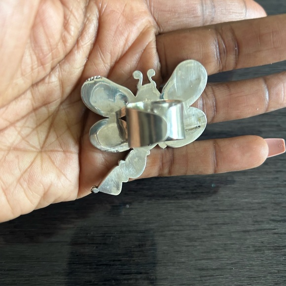 Turquoise ring statement ring dragonfly - Picture 7 of 11